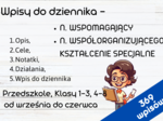 Wpisy do dziennika - n. wspomagający, n. współorganizującego kształcenie specjalne