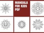 Świąteczne kolorowanki dla dzieci 5 x mandala pdf