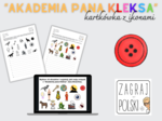 Kartkówka z ikonami – „Akademia pana Kleksa” Jana Brzechwy