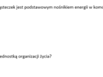 Test 2- Organizacja i chemizm życia