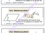 Pole równoległoboku - wklejka do zeszytu.