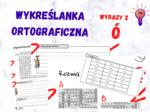 Wykreślanka ortograficzna - wyrazy z Ó w dwóch wersjach