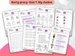 New English Adventure 1 – Unit 7: My clothes – Karty pracy dla klasy 1