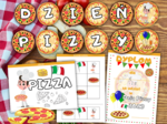 Dzień Pizzy. Girlanda. Zadania. Dyplom. Przypinki. Bingo