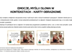 KARTY OBRAZKOWE Z DYMKAMI - EMOCJE, MYŚLI I SŁOWA W KONTEKSTACH