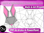 Kąty w trójkątach i czworokątach - Math & Art Projekt. Ukryty obrazek.