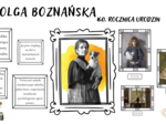 OLGA BOZNAŃSKA- 160. rocznica urodzin/ patronka roku/gazetka/ozdoba/możliwość własnej aranżacji