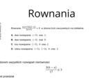 Równania Test