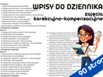 Wpisy do Dziennika - zajęcia korekcyjno-kompensacyjne gotowce, przykłady, inspiracje