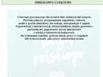 IMIESŁOWY I LEKTURY - WIEDZA O JEZYKU I BOHATERACH. ĆWICZENIE PRZED EGZAMINEM.