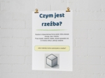 Plakat: "Co to jest rzeźba?"