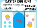 Easter domino game wielkanocna gra domino+ zasady gry. Easter egg hunt w wersji dmino.