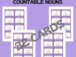 32 WHAT IS AND ISN’T THERE + COUNTABLE NOUNS CARDS