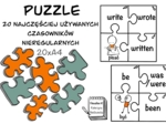 CZASOWNIKI NIEREGULARNE IRREGULAR VERBS PUZZLE
