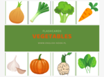 Vegetables (autumn veggies) - flashcards. WARZYWA - karty obrazkowe