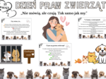 🐾 Dzień Praw Zwierząt – gotowa gazetka edukacyjna A4 (50 stron do druku!) 🐾 Ta gazetka to strzał w dziesiątkę na szkolne obchody Dnia Praw Zwierząt! 💛