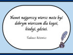 ŚWIATOWY DZIEŃ POEZJI – cytaty – gazetka – 21 str. – fiszki – wersja 4