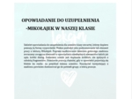 MIKOŁAJEK W NASZEJ KLASIE- OPOWIADANIE DO UZUPEŁNIENIA