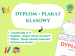 Pakiet „Dyplom + Plakat klasowy” 🏆📋 – początek roku szkolnego, godzina wychowawcza, świetlica, klasy 1–8