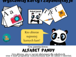 GRA PAMIĘCIOWA ALFABET PANDY