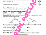 PAKIET Geometria - egzamin ósmoklasisty. Kąty, pola, twierdzenie Pitagorasa, trójkąty 30,60,60 i 45,45,90. Klasa 8. Klasa 7