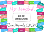 Rozsypanki wyrazowe Scrambled Sentences: Conditionals 0/1/2