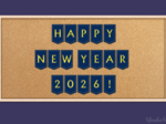 Girlanda „Happy New Year 2026!”