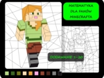 Kolorowanka według wyników dodawania, dodawanie 1-20, Minecraft, matematyka dla fanów Minecrafta