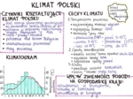 Czynniki klimatotwórcze + klimat w Polsce