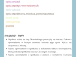 Wzorcowe formy wypowiedzi - przemówienia, rozprawki, opowiadania twórcze. Przykładowe wypracowania z analizą kolorystyczną. Egzamin ósmoklasisty