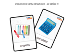 Back to school - school supplies - zestaw 6 kart pracy na początek roku szkolnego, przybory szkolne, wyposażenie klasy, karty obrazkowe, sudoku, I spy, przedszkole, zerówka. worksheets, very young learners, ESL, EFL