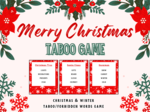 CHRISTMAS TABOO / FORBIDDEN WORDS ESL SPEAKING GAME – Świąteczna gra językowa po angielsku (120 kart, poziom A2-C1)