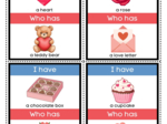I HAVE... WHO HAS...? - VALENTINE'S DAY | Gra Ja mam, Kto ma w języku angielskim do ćwiczenia słownictwa (WALENTYNKI) ESL (A1)