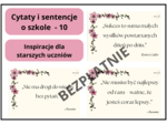 Cytaty i sentencje o szkole – inspiracje dla uczniów starszych - BEZPŁATNIE
