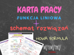 Karta pracy - funkcja liniowa - poziom podstawowy