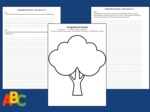 ORTOGRAFICZNE DRZEWO - karta pracy - karty pracy – zasady ortograficzne – ORTOGRAFIA – ćwiczenia redakcyjne – opowiadanie