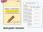 MAKE A SENTENCE, BUDOWANIE ZDAŃ PO ANGIELSKU, A1-A2, ENGLISH SENTENCES