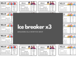 ICE BREAKER - speaking dla nowych grup (w trzech wersjach) (K)