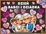 DZIEŃ BABCI I DZIADKA – zestaw materiałów do przygotowania dekoracji, grafika XXL