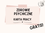 Karta pracy "Zdrowie psychiczne"