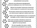 Klasa 7 i 8. Chemia. Regulamin pracowni chemicznej​