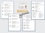 Bingo powtórzeniowe - pytania - egzamin ósmoklasisty