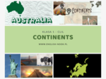 Continents - CLIL klasa 1