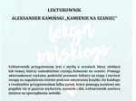 LEKTUROWNIK- KAMIENIE NA SZANIEC ALEKSANDER KAMIŃSKI