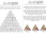 A - Z quiz wyrażenia algebraiczne (powtórzenie) kl. 6, 7, 8