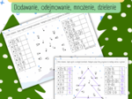 DZIAŁANIA NA UŁAMKACH ZWYKŁYCH - łączenie kropek / dodawanie / odejmowanie / mnożenie / dzielenie - ŚWIĘTA / BOŻE NARODZENIE