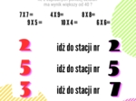 Tabliczka mnożenia - stacje zadaniowe