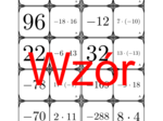 Domino - Mnożenie liczb całkowitych | matematyka