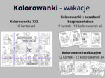 Wakacje - 30 kolorowanek dla dzieci - duża kolorowanka XXL, kolorowanki z zasadami bezpieczeństwa