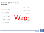 Odejmowanie jednomianów (liczby dziesiętne) | matematyka, algebra | 26 kolumn